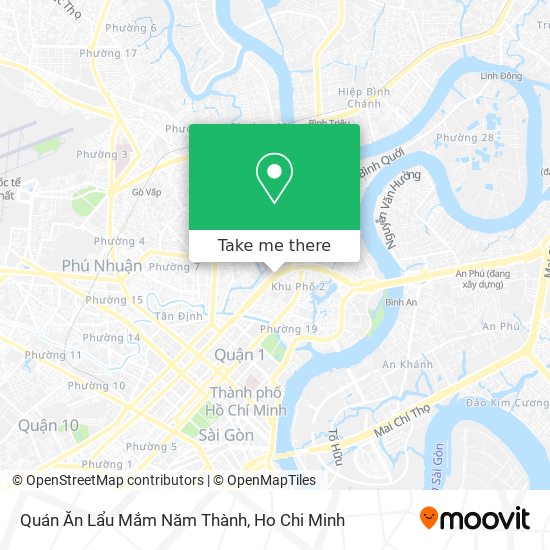 Quán Ăn Lẩu Mắm Năm Thành map