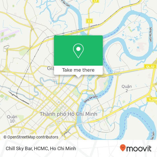 Chill Sky Bar, HCMC map