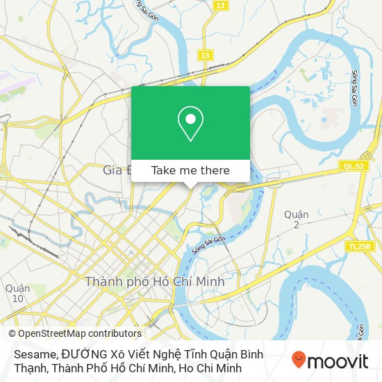 Sesame, ĐƯỜNG Xô Viết Nghệ Tĩnh Quận Bình Thạnh, Thành Phố Hồ Chí Minh map
