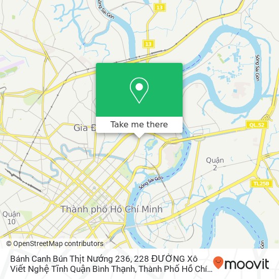 Bánh Canh Bún Thịt Nướng 236, 228 ĐƯỜNG Xô Viết Nghệ Tĩnh Quận Bình Thạnh, Thành Phố Hồ Chí Minh map