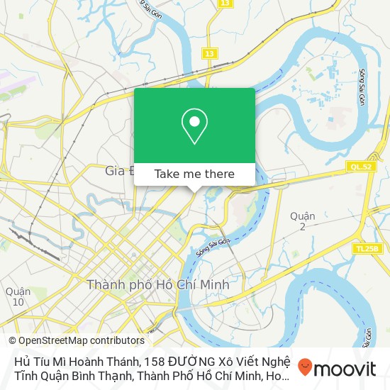 Hủ Tíu Mì Hoành Thánh, 158 ĐƯỜNG Xô Viết Nghệ Tĩnh Quận Bình Thạnh, Thành Phố Hồ Chí Minh map