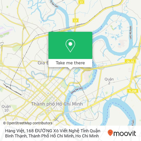 Hàng Việt, 168 ĐƯỜNG Xô Viết Nghệ Tĩnh Quận Bình Thạnh, Thành Phố Hồ Chí Minh map