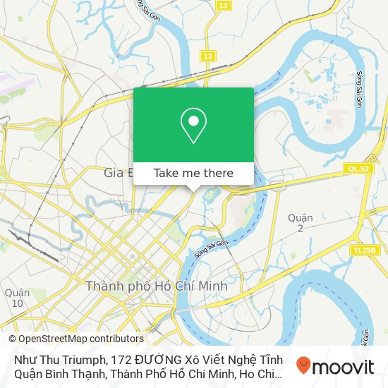 Như Thu Triumph, 172 ĐƯỜNG Xô Viết Nghệ Tĩnh Quận Bình Thạnh, Thành Phố Hồ Chí Minh map