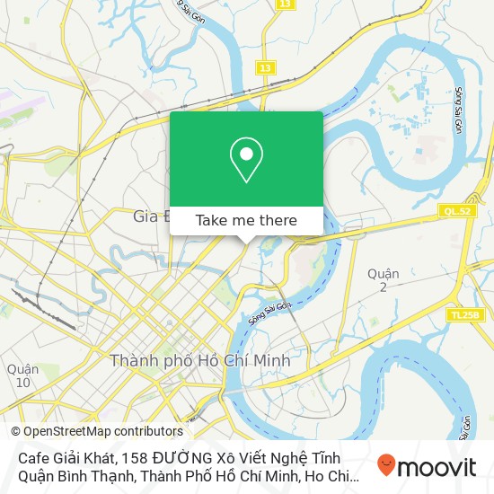 Cafe Giải Khát, 158 ĐƯỜNG Xô Viết Nghệ Tĩnh Quận Bình Thạnh, Thành Phố Hồ Chí Minh map