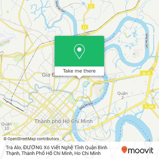 Trà Alo, ĐƯỜNG Xô Viết Nghệ Tĩnh Quận Bình Thạnh, Thành Phố Hồ Chí Minh map