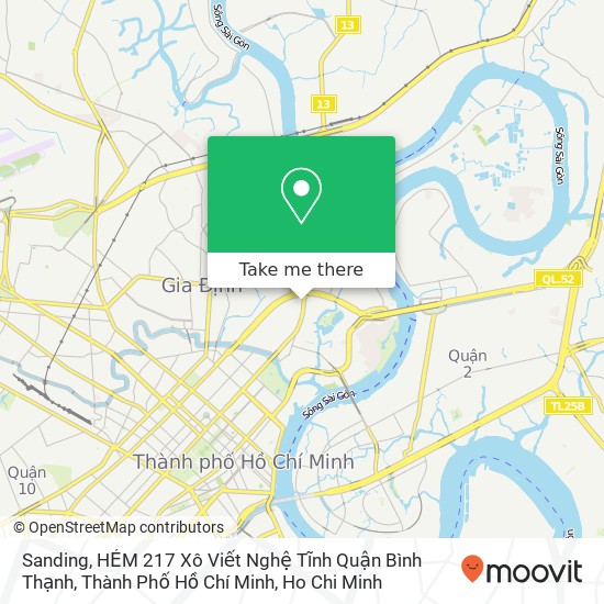 Sanding, HẺM 217 Xô Viết Nghệ Tĩnh Quận Bình Thạnh, Thành Phố Hồ Chí Minh map
