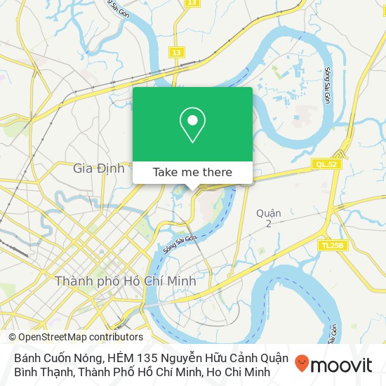 Bánh Cuốn Nóng, HẺM 135 Nguyễn Hữu Cảnh Quận Bình Thạnh, Thành Phố Hồ Chí Minh map