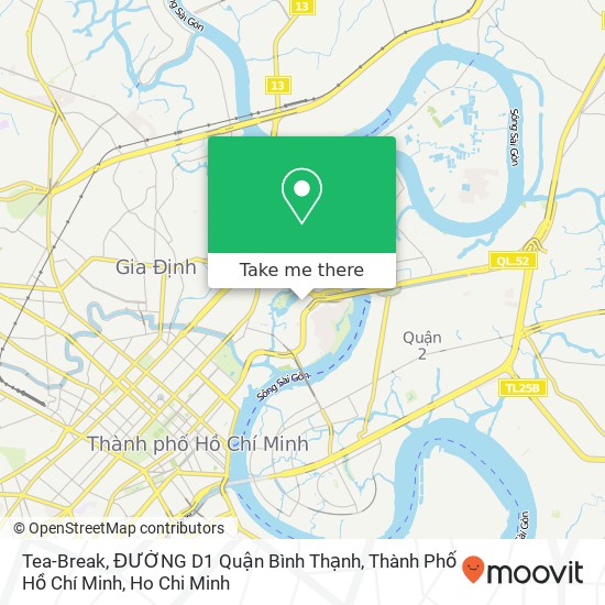 Tea-Break, ĐƯỜNG D1 Quận Bình Thạnh, Thành Phố Hồ Chí Minh map
