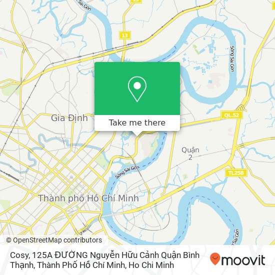 Cosy, 125A ĐƯỜNG Nguyễn Hữu Cảnh Quận Bình Thạnh, Thành Phố Hồ Chí Minh map