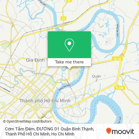Cơm Tấm Đêm, ĐƯỜNG D1 Quận Bình Thạnh, Thành Phố Hồ Chí Minh map