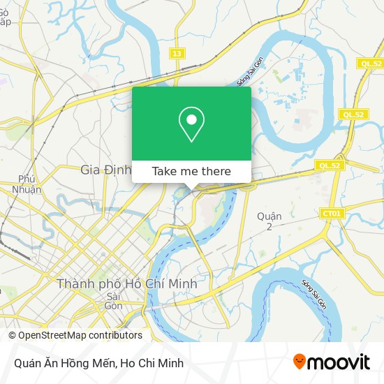 Quán Ăn Hồng Mến map