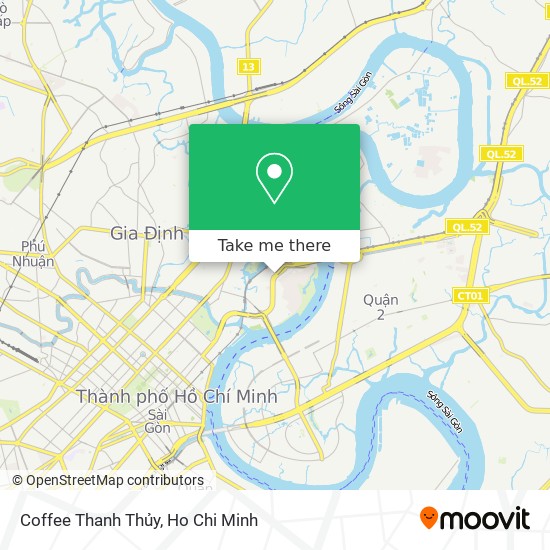 Coffee Thanh Thủy map