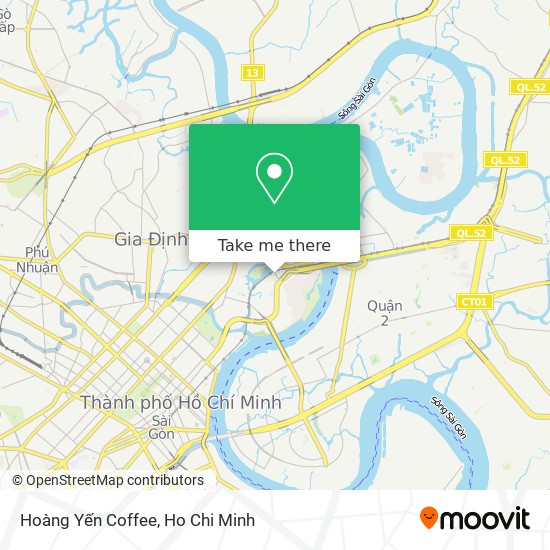 Hoàng Yến Coffee map