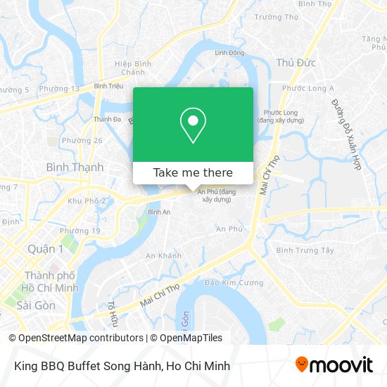 King BBQ Buffet Song Hành map