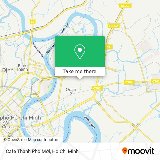 Cafe Thành Phố Mới map