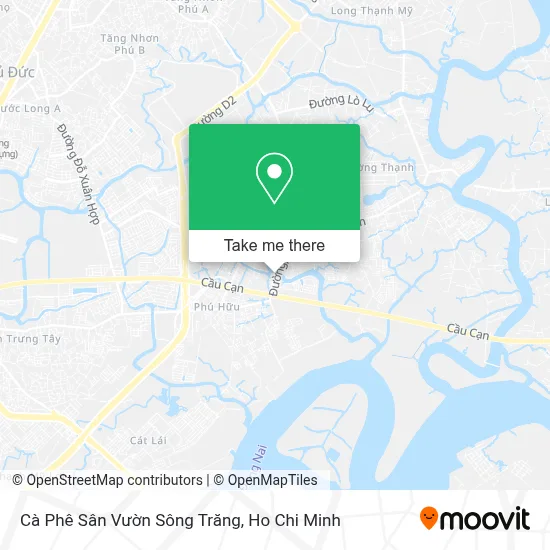 Cà Phê Sân Vườn Sông Trăng map