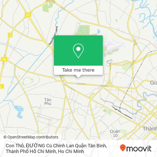 Con Thỏ, ĐƯỜNG Cù Chính Lan Quận Tân Bình, Thành Phố Hồ Chí Minh map