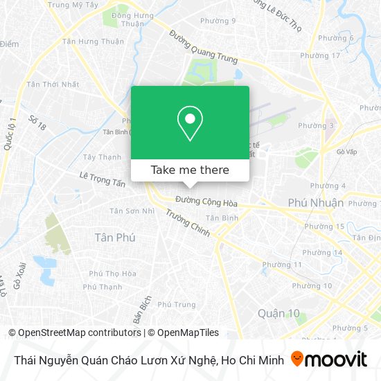 Thái Nguyễn Quán Cháo Lươn Xứ Nghệ map