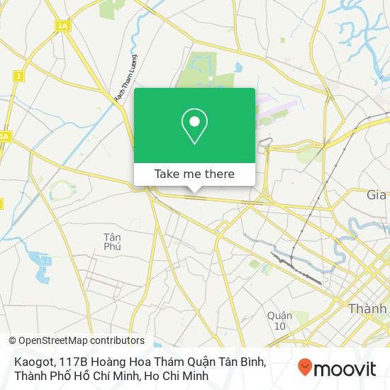 Kaogot, 117B Hoàng Hoa Thám Quận Tân Bình, Thành Phố Hồ Chí Minh map