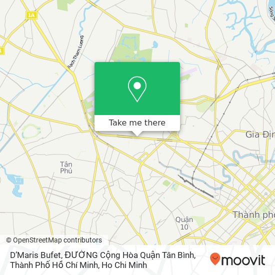 D’Maris Bufet, ĐƯỜNG Cộng Hòa Quận Tân Bình, Thành Phố Hồ Chí Minh map