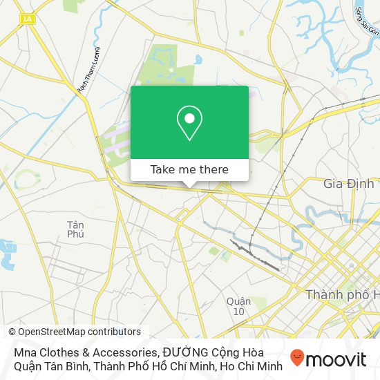 Mna Clothes & Accessories, ĐƯỜNG Cộng Hòa Quận Tân Bình, Thành Phố Hồ Chí Minh map