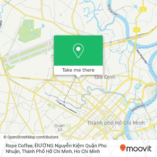 Rope Coffee, ĐƯỜNG Nguyễn Kiệm Quận Phú Nhuận, Thành Phố Hồ Chí Minh map