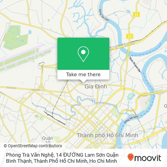 Phòng Trà Văn Nghệ, 14 ĐƯỜNG Lam Sơn Quận Bình Thạnh, Thành Phố Hồ Chí Minh map