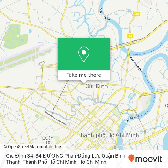 Gia Định 34, 34 ĐƯỜNG Phan Đăng Lưu Quận Bình Thạnh, Thành Phố Hồ Chí Minh map
