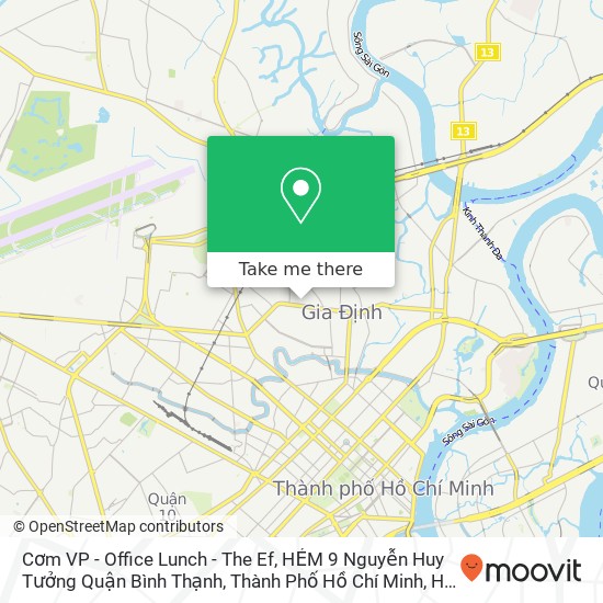 Cơm VP - Office Lunch - The Ef, HẺM 9 Nguyễn Huy Tưởng Quận Bình Thạnh, Thành Phố Hồ Chí Minh map