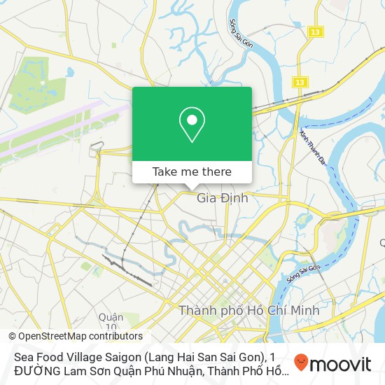 Sea Food Village Saigon (Lang Hai San Sai Gon), 1 ĐƯỜNG Lam Sơn Quận Phú Nhuận, Thành Phố Hồ Chí Minh map