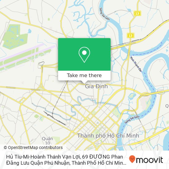 Hủ Tíu-Mì-Hoành Thánh Vạn Lợi, 69 ĐƯỜNG Phan Đăng Lưu Quận Phú Nhuận, Thành Phố Hồ Chí Minh map