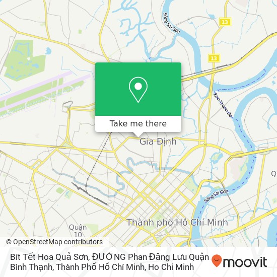 Bít Tết Hoa Quả Sơn, ĐƯỜNG Phan Đăng Lưu Quận Bình Thạnh, Thành Phố Hồ Chí Minh map
