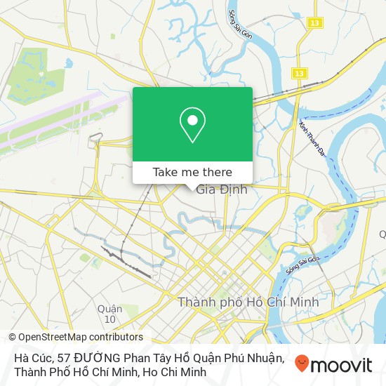 Hà Cúc, 57 ĐƯỜNG Phan Tây Hồ Quận Phú Nhuận, Thành Phố Hồ Chí Minh map