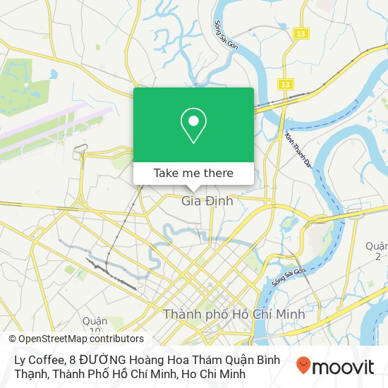 Ly Coffee, 8 ĐƯỜNG Hoàng Hoa Thám Quận Bình Thạnh, Thành Phố Hồ Chí Minh map