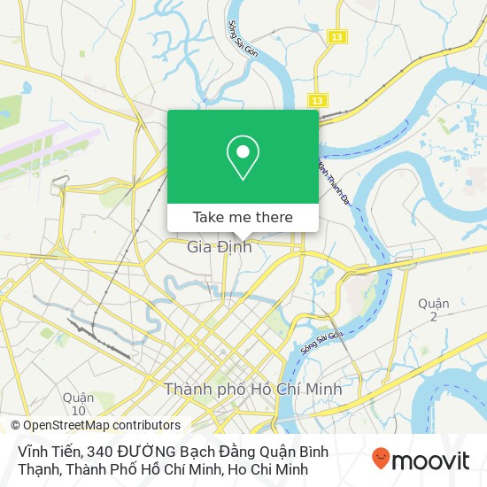 Vĩnh Tiến, 340 ĐƯỜNG Bạch Đằng Quận Bình Thạnh, Thành Phố Hồ Chí Minh map
