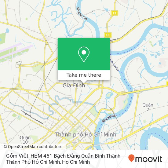 Gốm Việt, HẺM 451 Bạch Đằng Quận Bình Thạnh, Thành Phố Hồ Chí Minh map