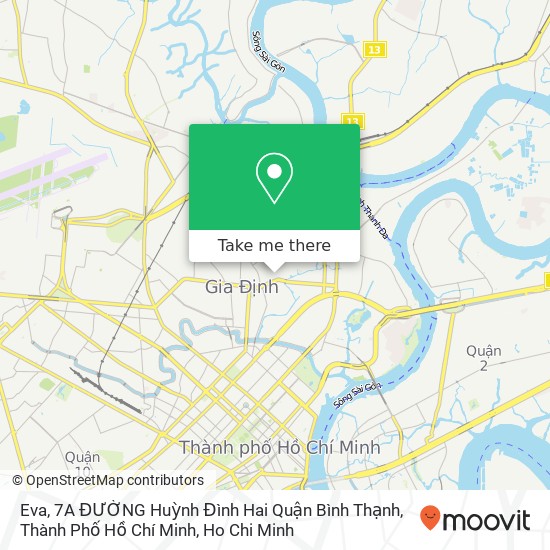 Eva, 7A ĐƯỜNG Huỳnh Đình Hai Quận Bình Thạnh, Thành Phố Hồ Chí Minh map