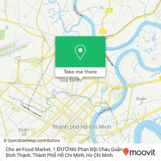 Cho an Food Market, 1 ĐƯỜNG Phan Bội Châu Quận Bình Thạnh, Thành Phố Hồ Chí Minh map