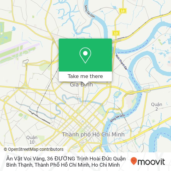 Ăn Vặt Voi Vàng, 36 ĐƯỜNG Trịnh Hoài Đức Quận Bình Thạnh, Thành Phố Hồ Chí Minh map