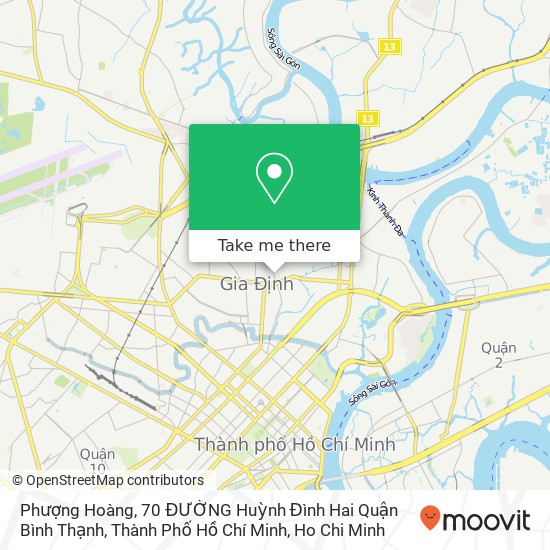 Phượng Hoàng, 70 ĐƯỜNG Huỳnh Đình Hai Quận Bình Thạnh, Thành Phố Hồ Chí Minh map