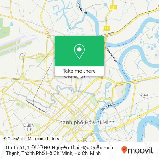 Gà Ta 51, 1 ĐƯỜNG Nguyễn Thái Học Quận Bình Thạnh, Thành Phố Hồ Chí Minh map