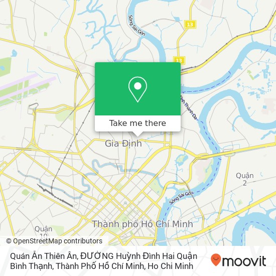 Quán Ăn Thiên Ân, ĐƯỜNG Huỳnh Đình Hai Quận Bình Thạnh, Thành Phố Hồ Chí Minh map