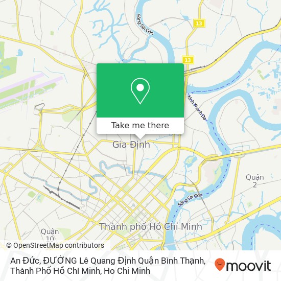 An Đức, ĐƯỜNG Lê Quang Định Quận Bình Thạnh, Thành Phố Hồ Chí Minh map