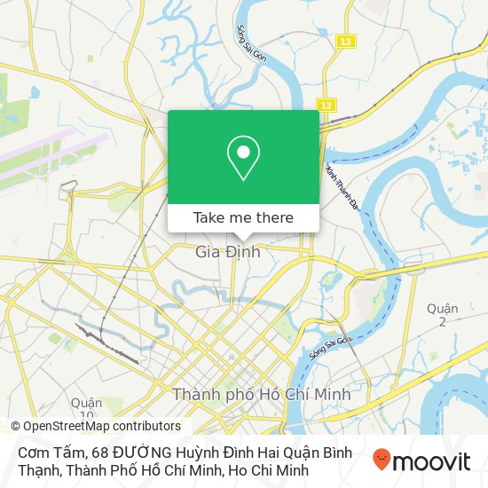 Cơm Tấm, 68 ĐƯỜNG Huỳnh Đình Hai Quận Bình Thạnh, Thành Phố Hồ Chí Minh map