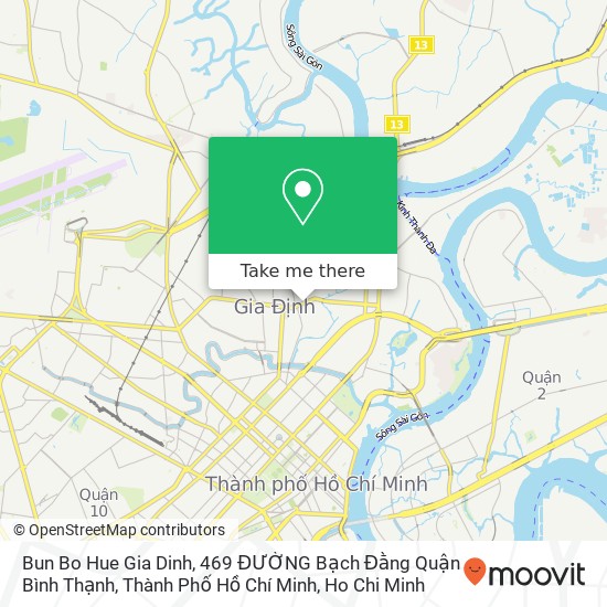 Bun Bo Hue Gia Dinh, 469 ĐƯỜNG Bạch Đằng Quận Bình Thạnh, Thành Phố Hồ Chí Minh map