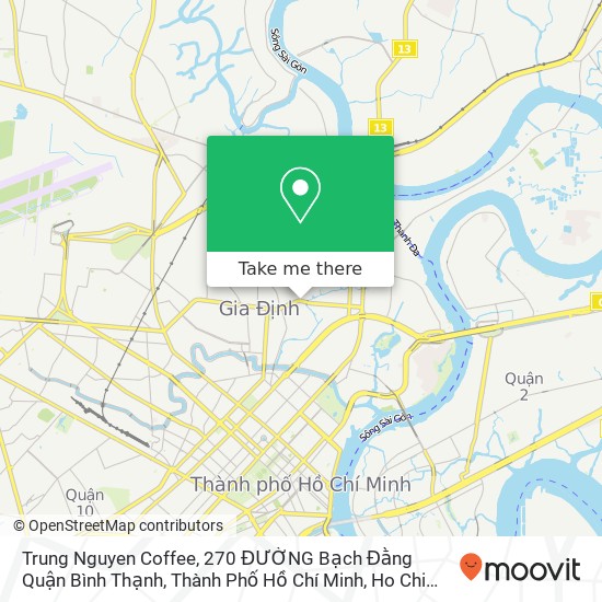 Trung Nguyen Coffee, 270 ĐƯỜNG Bạch Đằng Quận Bình Thạnh, Thành Phố Hồ Chí Minh map