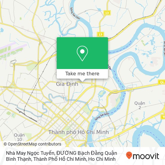 Nhà May Ngọc Tuyến, ĐƯỜNG Bạch Đằng Quận Bình Thạnh, Thành Phố Hồ Chí Minh map