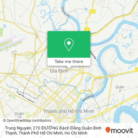 Trung Nguyên, 270 ĐƯỜNG Bạch Đằng Quận Bình Thạnh, Thành Phố Hồ Chí Minh map