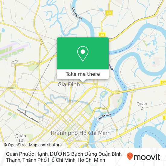 Quán Phước Hạnh, ĐƯỜNG Bạch Đằng Quận Bình Thạnh, Thành Phố Hồ Chí Minh map