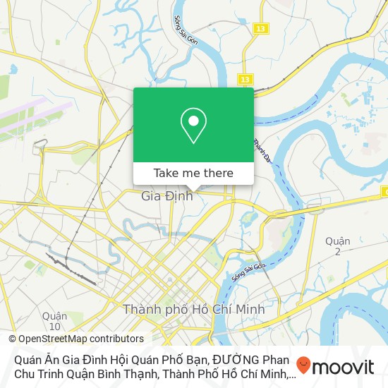 Quán Ăn Gia Đình Hội Quán Phố Bạn, ĐƯỜNG Phan Chu Trinh Quận Bình Thạnh, Thành Phố Hồ Chí Minh map